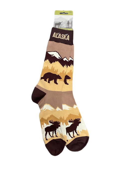 Bear, Moose, and Mountain, Men's Sock WEARABLES / SOCKS