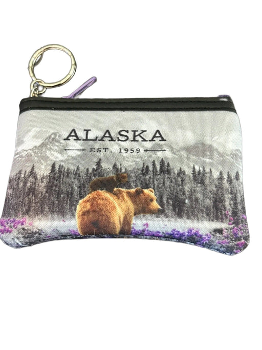 Color Pop Grizzly Neoprene Coin Purse TRAVEL / ACCESSORIES