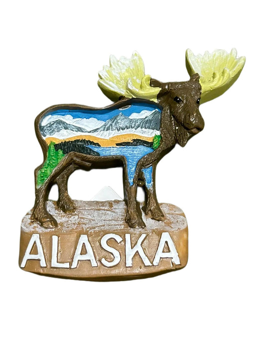 Mountain Filled Moose Magnet COLLECTIBLES / MAGNETS