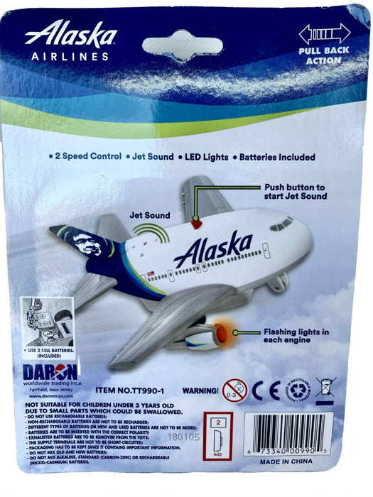 Alaska Airlines, light up and sound plane KIDS / TOYS