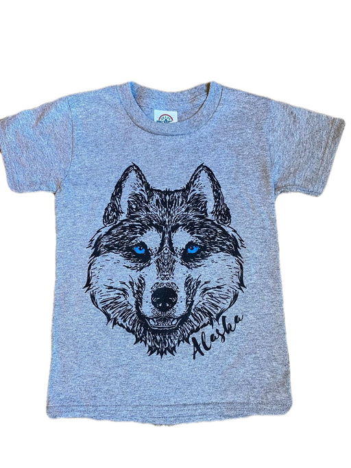 Cold Stare, Blue eyed Huskey Youth T-shirt SOFT GOODS / KIDS