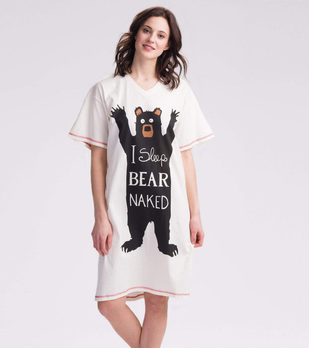 I Sleep Bear Naked Women's Sleepshirt - Polar Bear Gifts