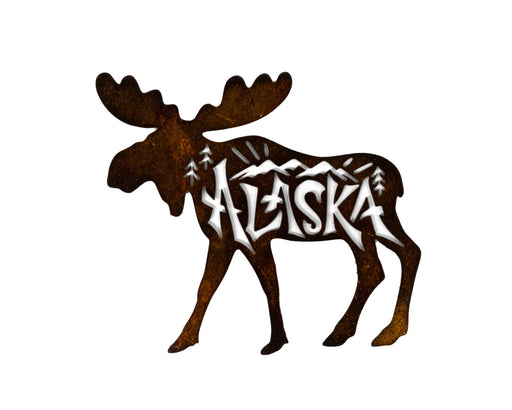 Metal Magnet - Alaska Moose cut out COLLECTIBLES / MAGNETS