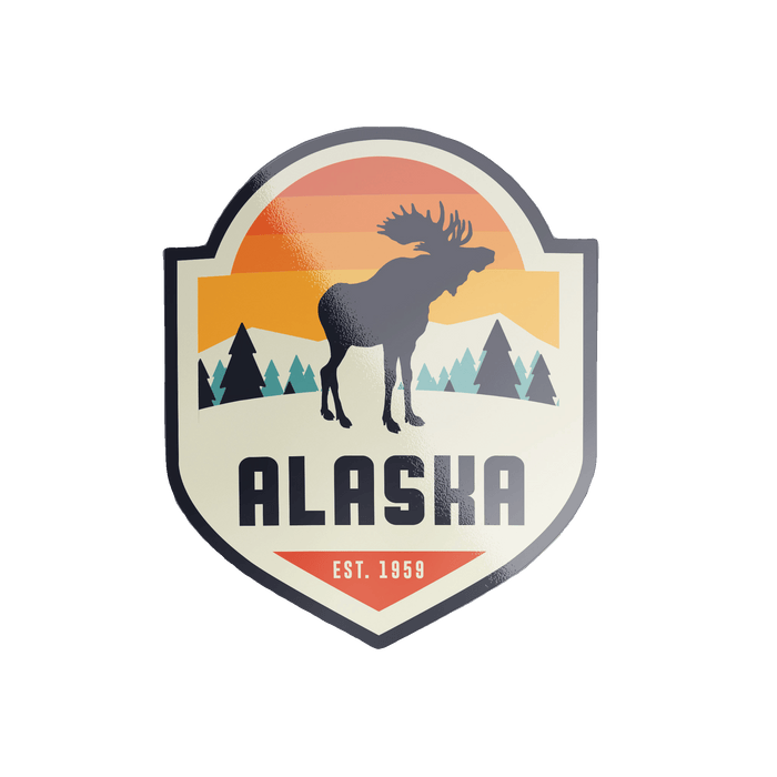 Mountain Badge Moose Sticker COLLECTIBLES / STICKERS