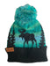 Northern Lights Moose, Winter Hat WEARABLES / WINTER HATS