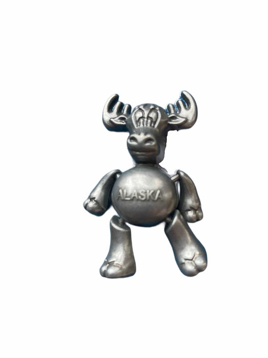 3D Dangle Moose, Silver Magnet COLLECTIBLES / MAGNETS