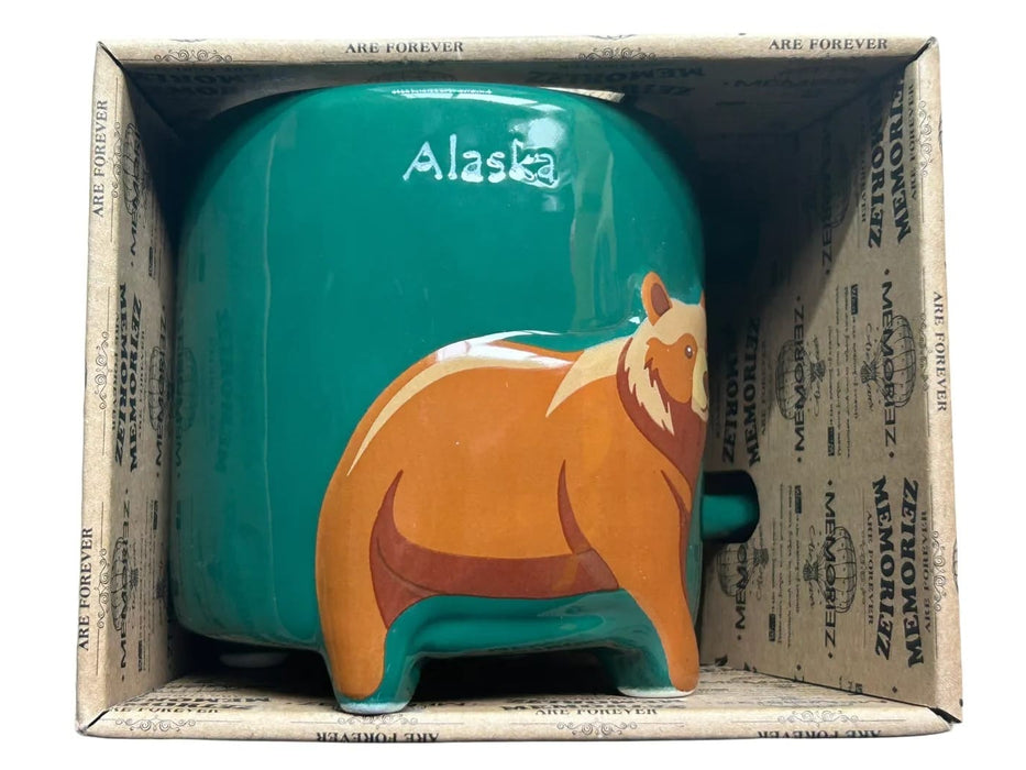 3D Walking Grizzly Bear Mug KITCHEN / MUGS, ASSORTED