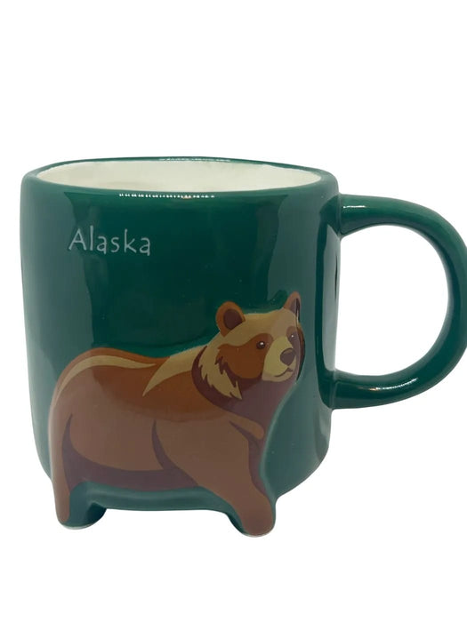 3D Walking Grizzly Bear Mug KITCHEN / MUGS, ASSORTED