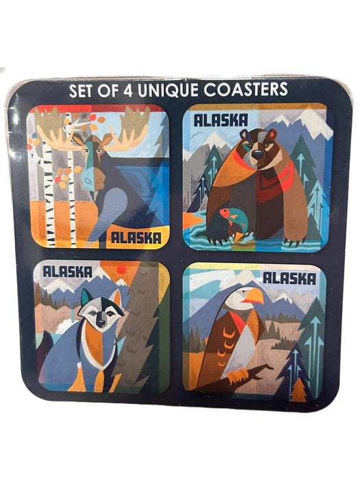 4 Pack Animal Cork Coaster Set KITCHEN / COASTERS