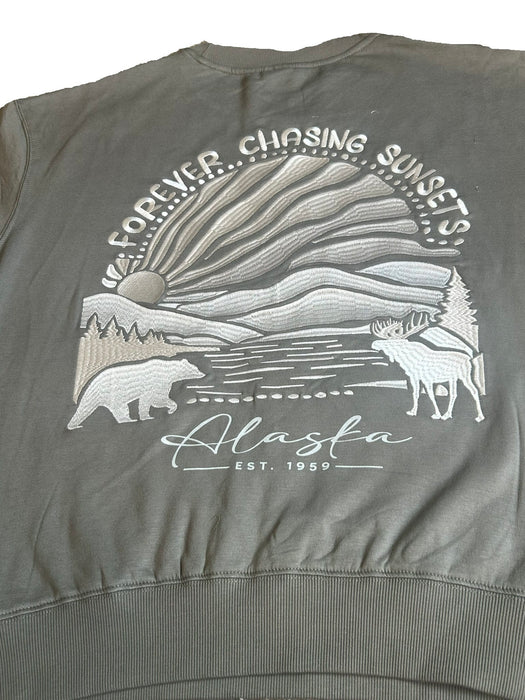 Chasing Sunset, Oversize Crewneck