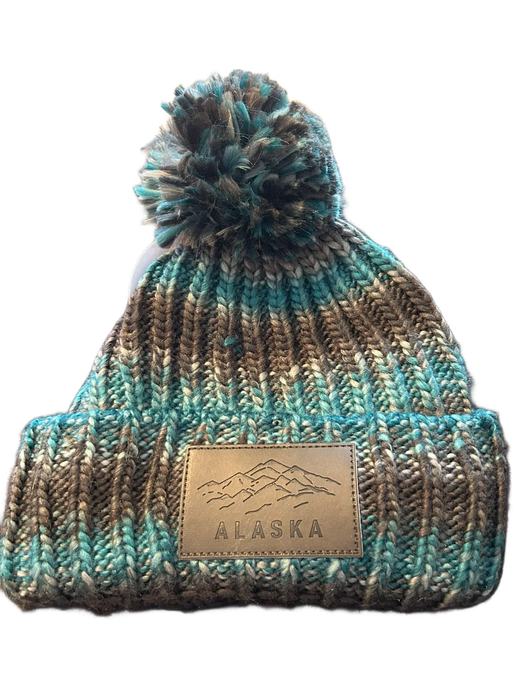 Leather Mountain Patch, Knit Hat