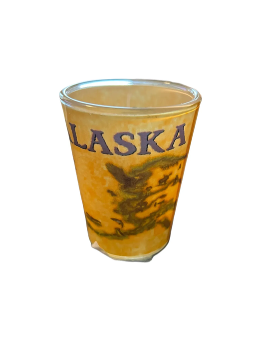 Map Alaska Shot Glass