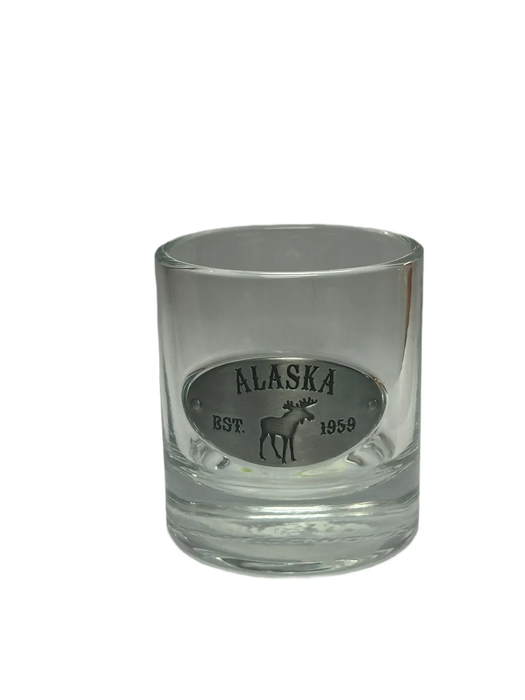 Alaska Moose Medallion Whiskey shot glass