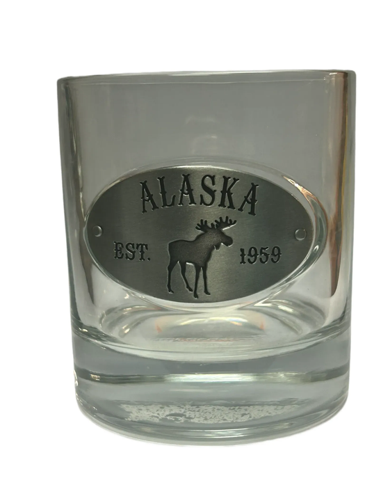 Moose Medallion Whiskey Glass