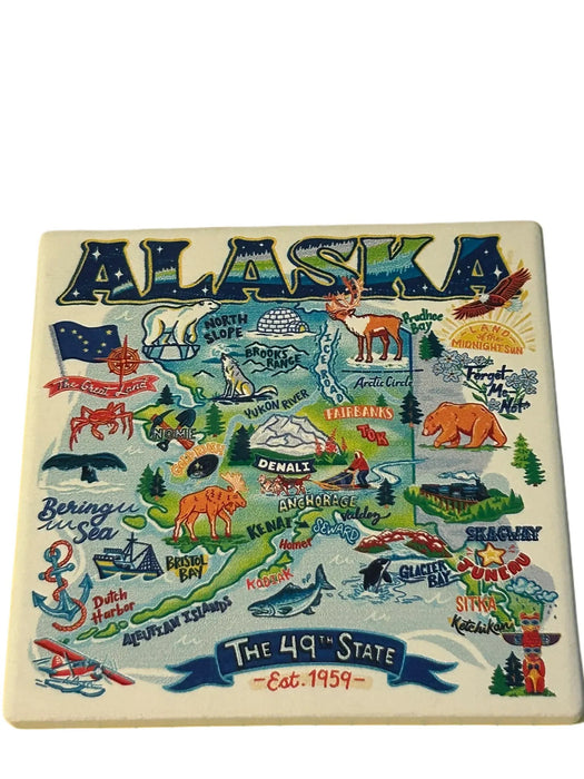 AK Icon Map Coaster