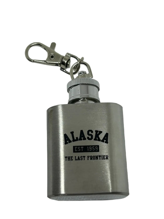 Alaska est.1959, The Last Frontier, Mini Flask Keychain