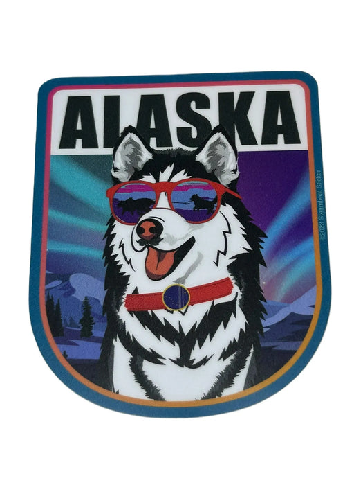 Reflection Husky Alaska, Sticker