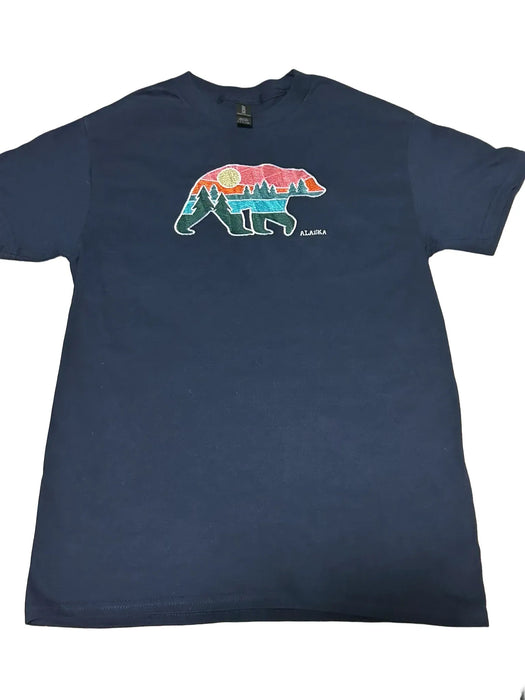 Scene From Inside Bear, Embroidered T-shirt