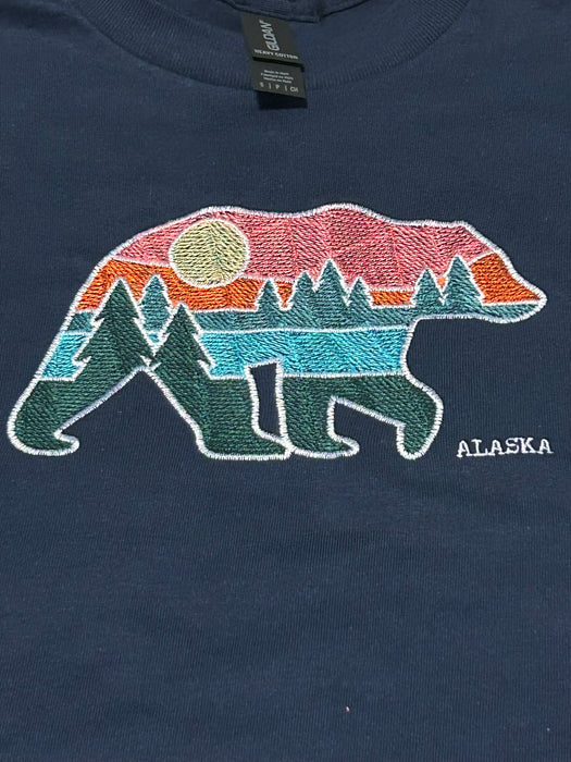 Scene From Inside Bear, Embroidered T-shirt