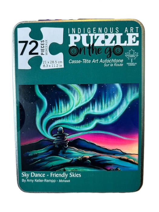 Sky Dance Northern Lights, Puzzle on the Go Tin