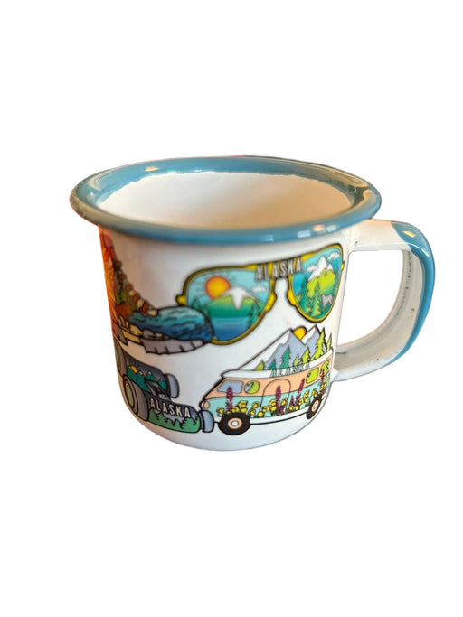 Adventure Sticker Mini Camp Mug KITCHEN / SHOT GLASSES