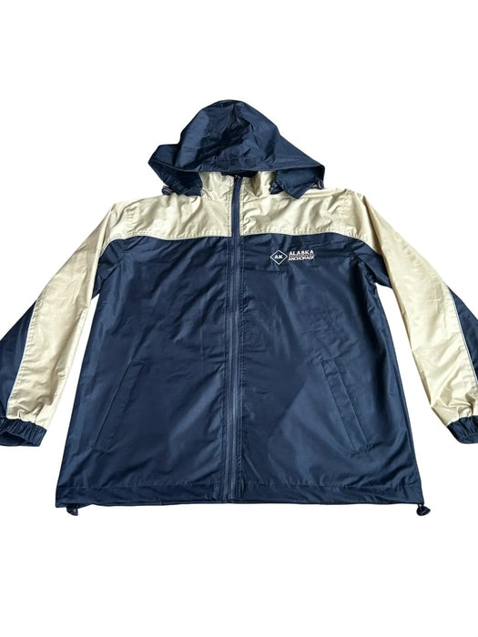AK, Alaska Anchorage Navy/Khaki Rain Jacket SOFT GOODS / JACKETS