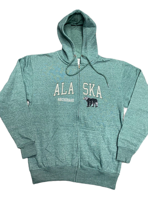 Alaska Anchorage, Bear Full Zip Hoodie SOFT GOODS / S-SHIRTS