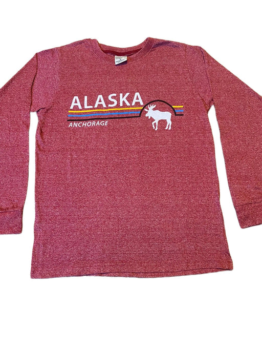 Alaska Anchorage Moose, Snow Long Sleeve Shirt SOFT GOODS / LONG SLEEVES