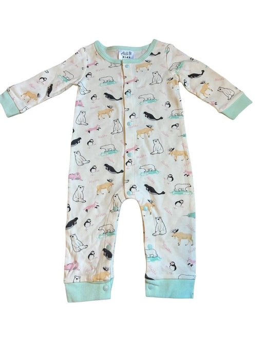 Alaska Animals, Infant Union Suit Soft Goods / Baby