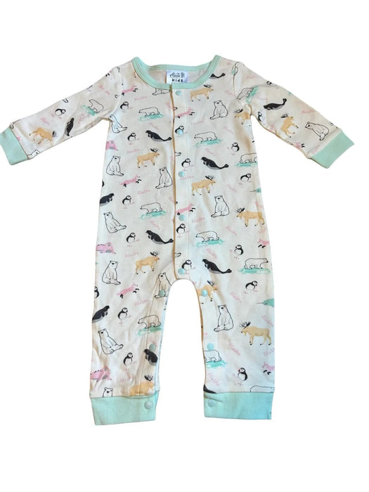 Alaska Animals, Infant Union Suit Soft Goods / Baby