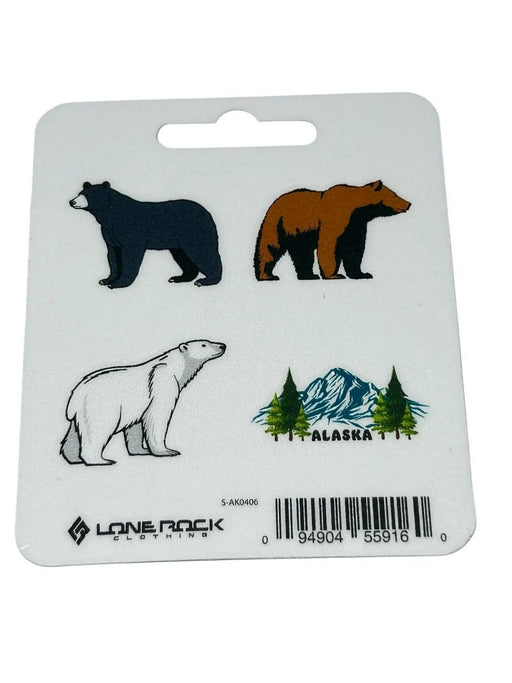 Alaska Bears 4 Pack. Sticker COLLECTIBLES / STICKERS