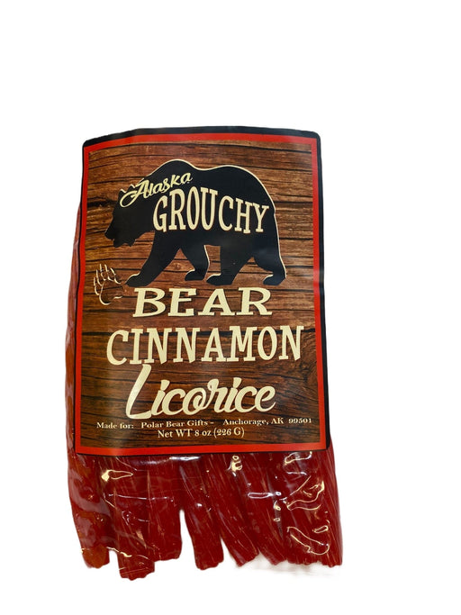 Alaska Grouchy Bear, Cinnamon Licorice. Food/Candy