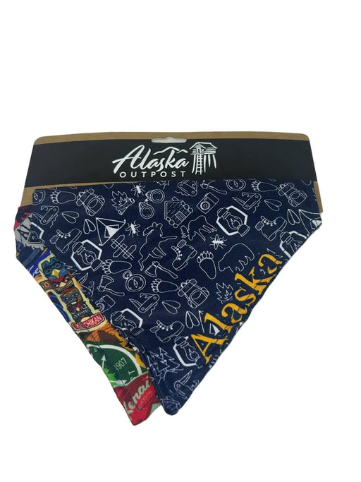 Alaska Icon & Sticker Collage 2 Pack Bandana, S/M PETS