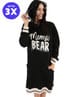 Alaska Mama Bear, Adult sleep Hoodie Soft goods/ SleepShirts