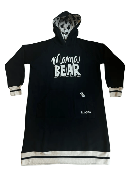 Alaska Mama Bear, Adult sleep Hoodie Soft goods/ SleepShirts