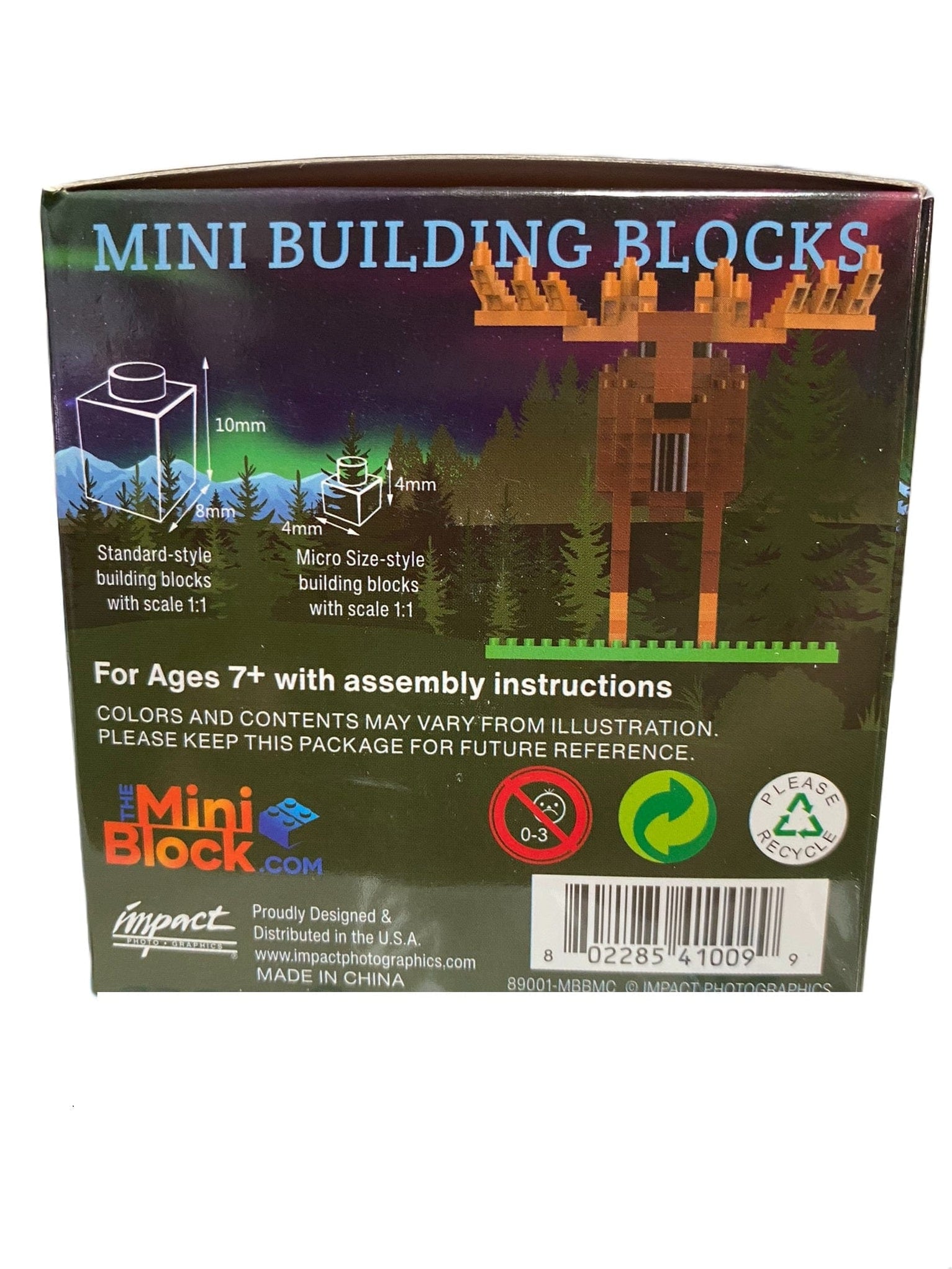 Alaska Moose, Mini Building Blocks — Polar Bear Gifts