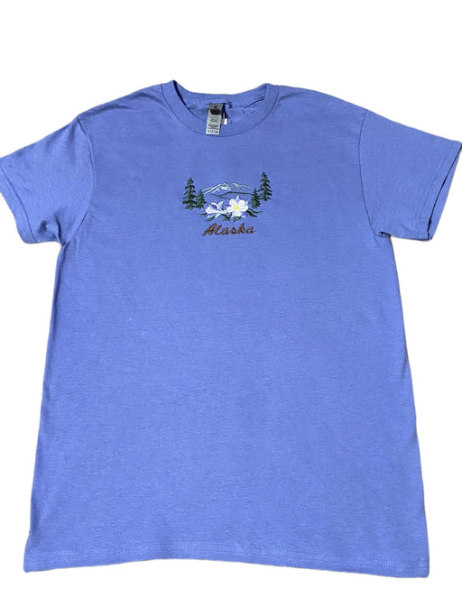 Alaska Mountain Flower, Embroidered T-shirt SOFT GOODS / T-SHIRT
