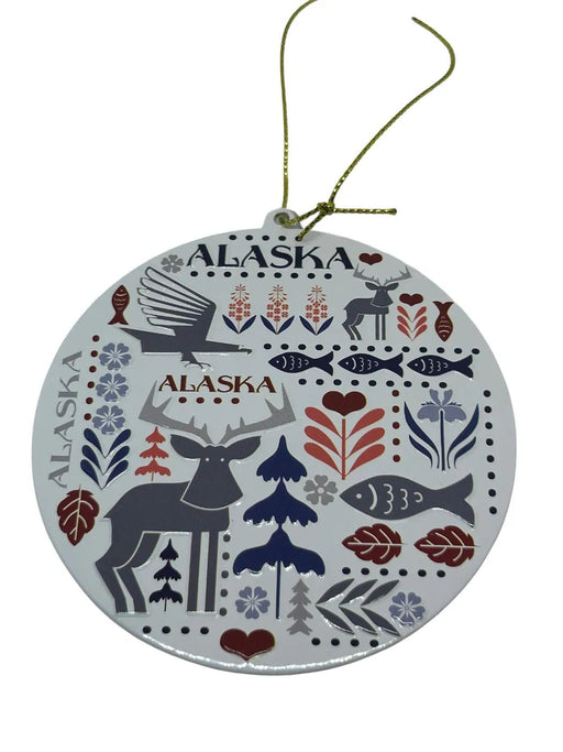 Alaska Nordic Tin Plate Ornament COLLECTIBLES / ORNAMENTS