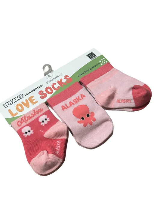 Alaska Octopus 3pk Infant Sock SOCKS