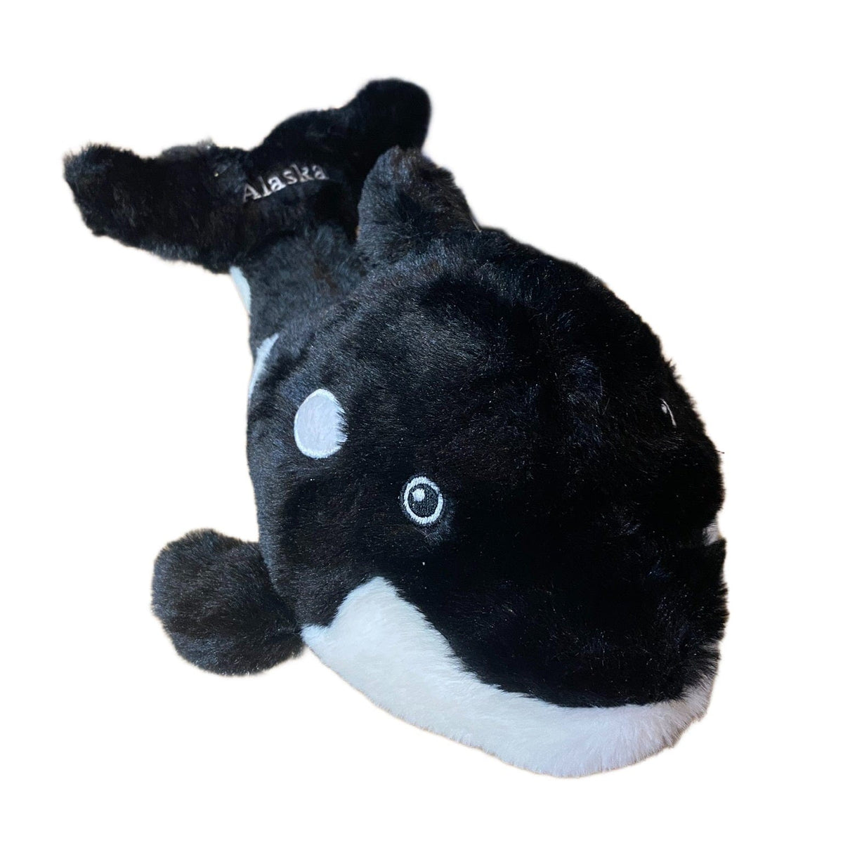 Alaska Orca Whale Premium Plush Fabric