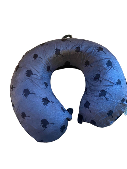 Alaska state, Travel Pillow (Charcoal/Black) TRAVEL / ACCESSORIES