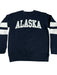 Alaska Striped Sleeved Applique, Crew Neck CREWNECKS