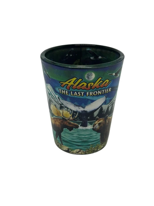 Alaska The Last Frontier Collage Shot Glass KITCHEN / SHOT GLASSES