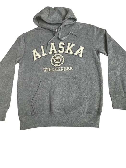 Alaska Wilderness Bear Patch Hoodie - Charcoal SOFT GOODS / S-SHIRTS