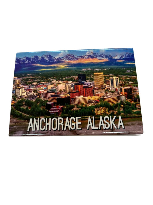 Anchorage, Alaska City Tin Plate Magnet COLLECTIBLES / MAGNETS