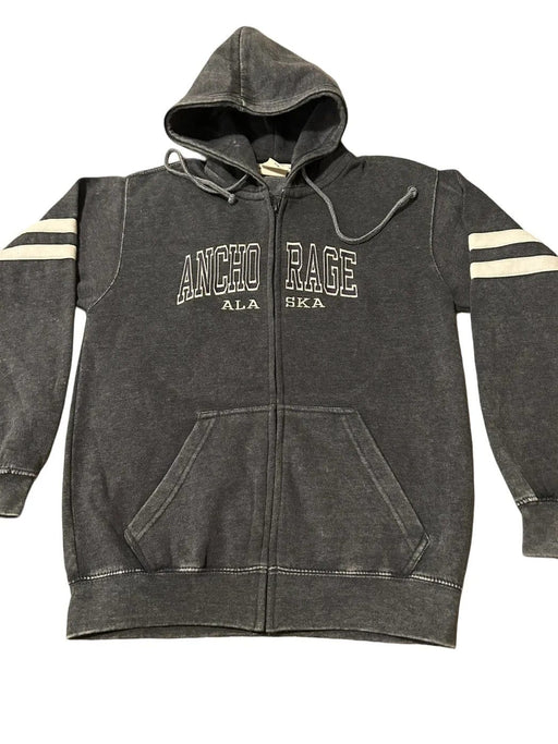 Anchorage Alaska Full Zip Burnout Hoodie SOFT GOODS / S-SHIRTS