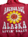 Anchorage Livin Salty Smiley Flower, Hoodie