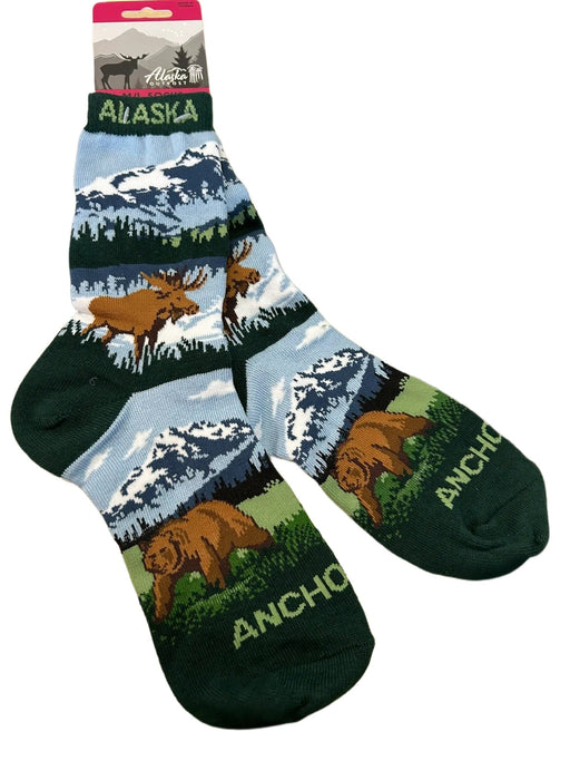 Anchorage Mountain, Adult Sock WEARABLES / SOCKS