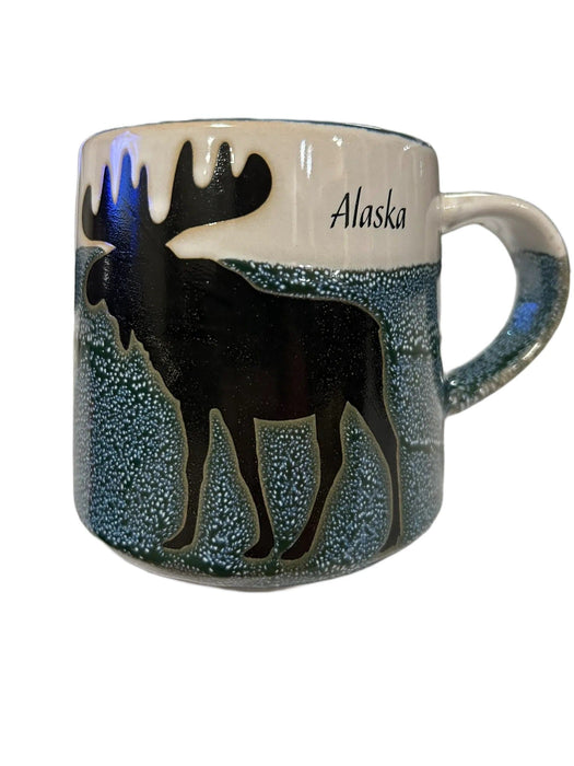 Artisan two-color Moose, Stoneware Mug KITCHEN / MUGS, ASSORTED