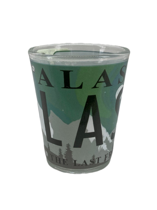Aurora License Plate, Shot Glass KITCHEN / SHOT GLASSES